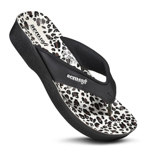 Aerosoft Leopard Women’s Comfortable Casual Thong Sandals