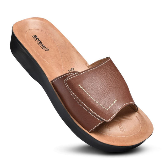 Aerosoft Prissy Women’s Casual Summer Comfortable Slip-on Sandals